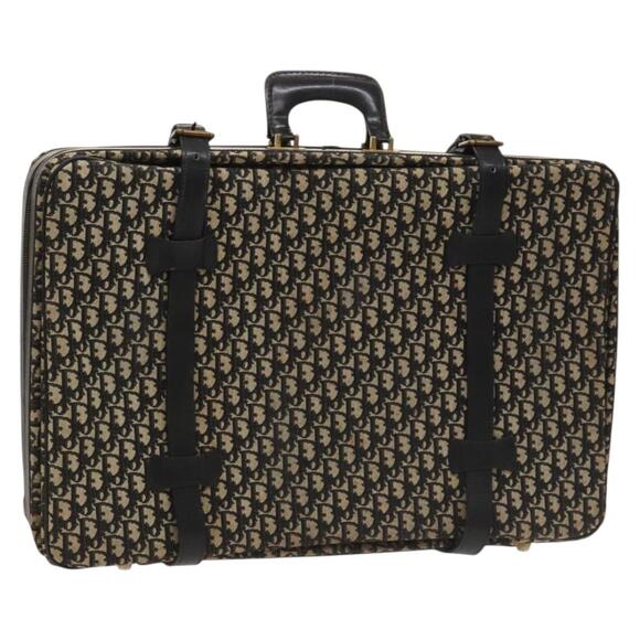 DIOR Trotter Canvas Trunk Navy Gold - Picture 1 of 12